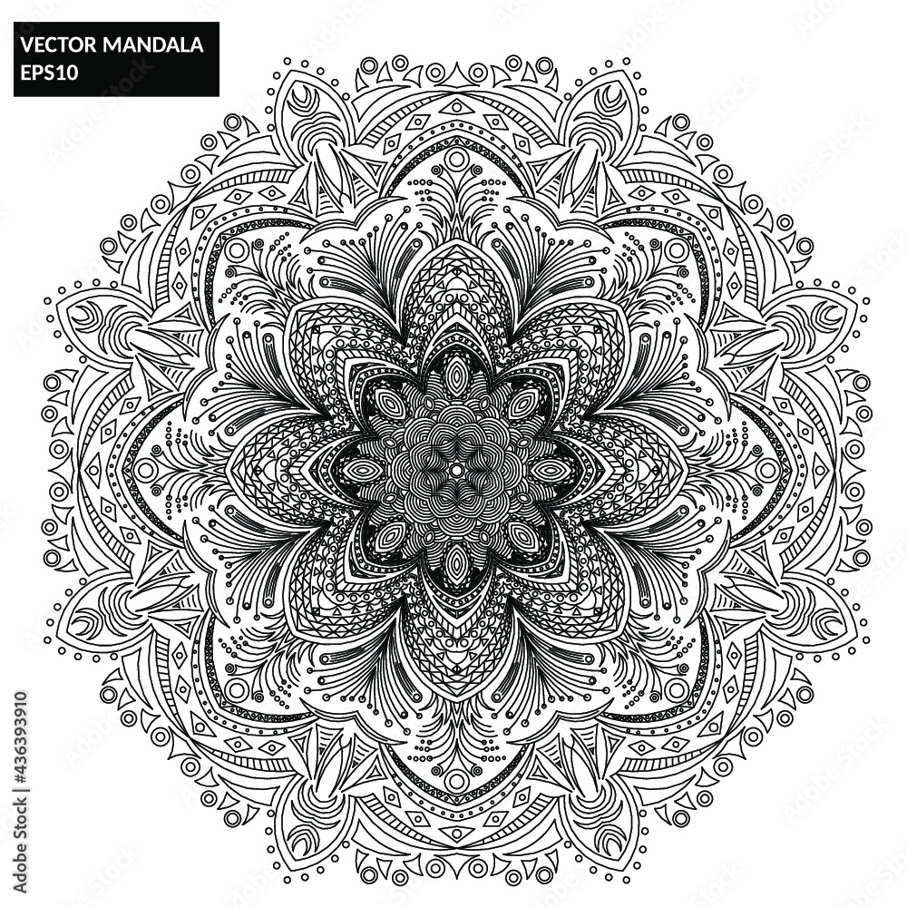 Mandala, Vector Mandala, floral mandala, flower mandala, oriental mandala, coloring mandala, book page mandala, outline mandala Mandala, Vector Mandala, floral mandala, flower mandala, oriental mandala, coloring mandala, book page mandala, outline mandala