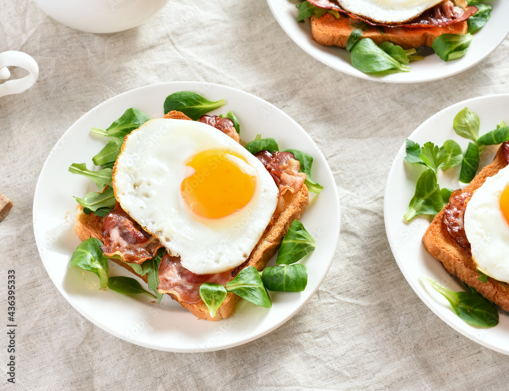 Open faced sandwiches