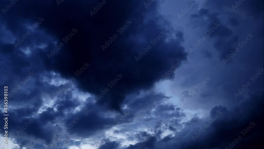 Dark storm clouds moving across the sky. 4k Dark storm clouds moving across the sky. 4k