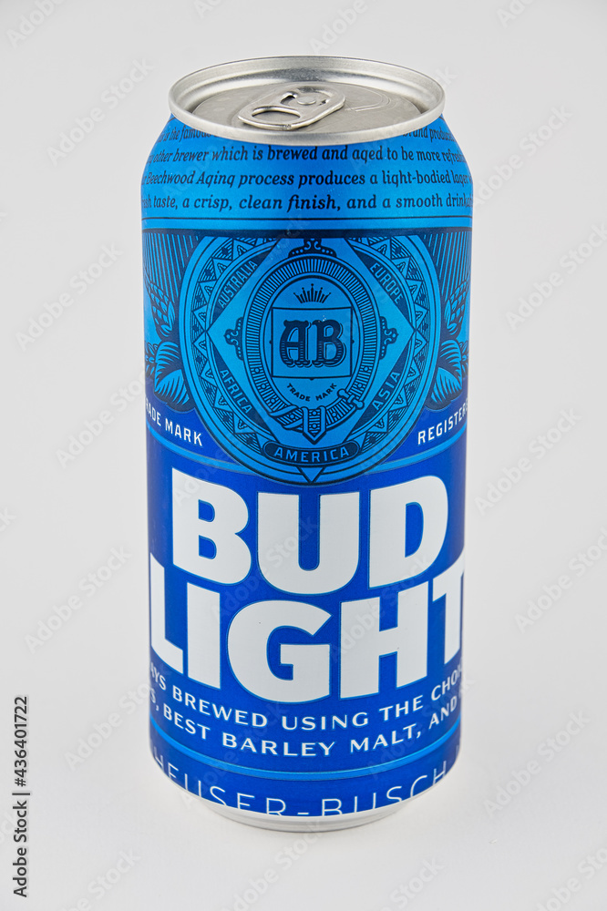 Bud beer in a can Stock Photo | Adobe