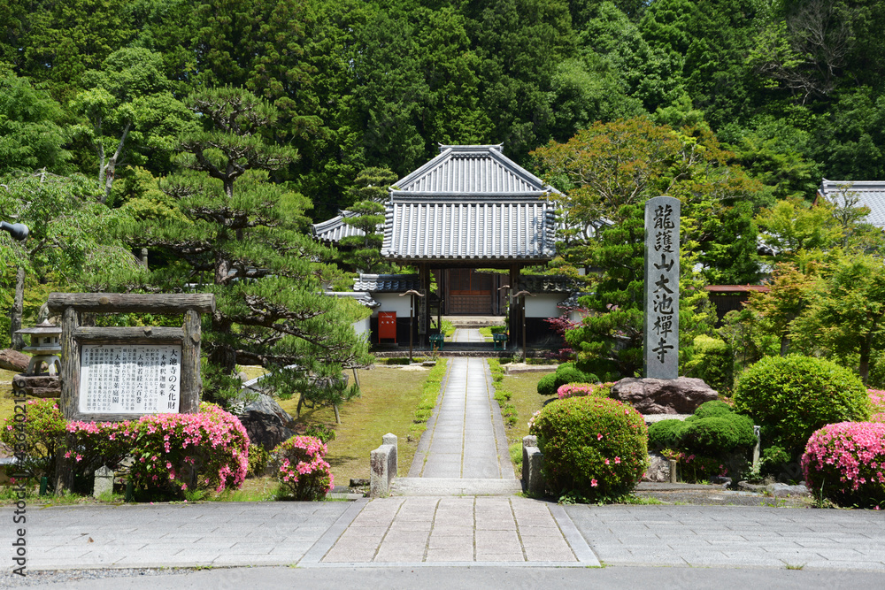 Obraz premium 大池寺 入口 滋賀県甲賀市