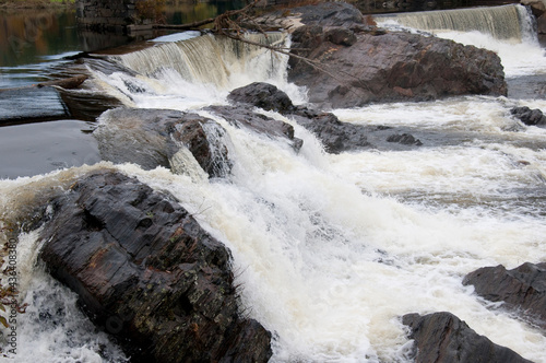 Waterfall on the River Ammonoosuc in Bath, New Hampshire photo