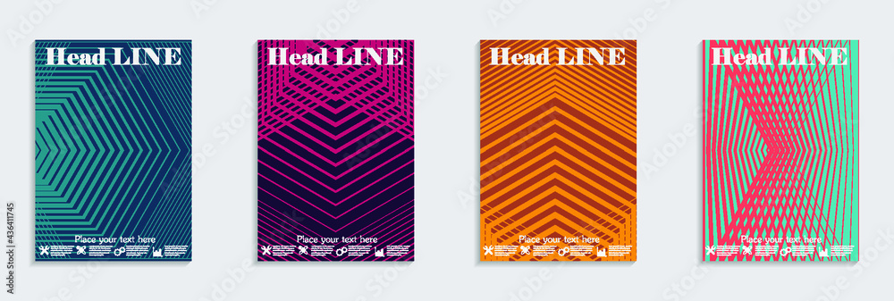 Minimal covers design. Cool halftone gradients. Minimal covers design. Cool halftone gradients.