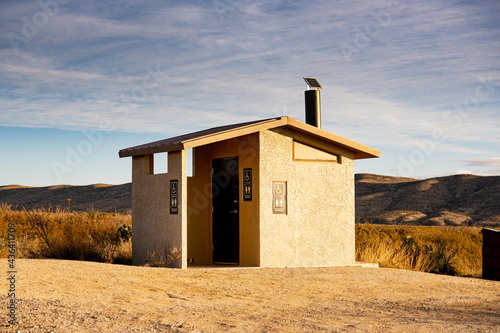 Pit Toilet in Desert Picnic Area photo