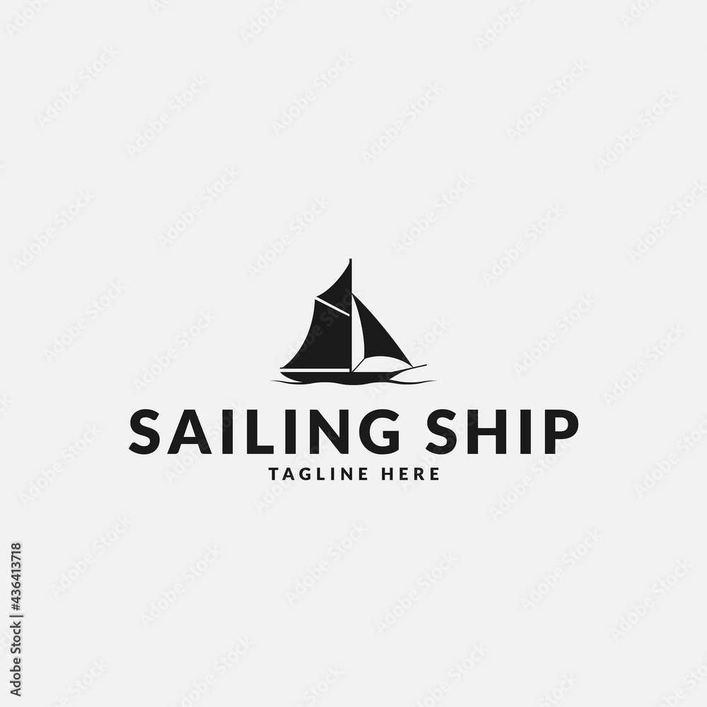 sailing ship logo design for logo template sailing ship logo design for logo template