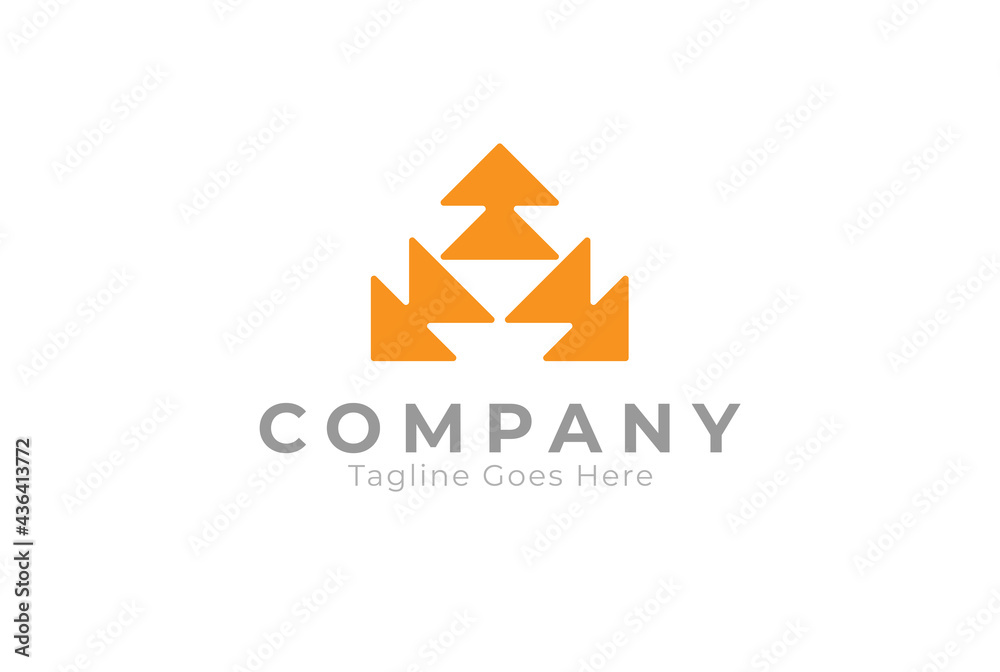Abstract Letter A logo, letter A with from three arrow combination, usable for business and company logos , flat design logo template,vector illustration Abstract Letter A logo, letter A with from three arrow combination, usable for business and company logos , flat design logo template,vector illustration