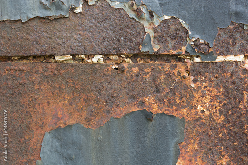 rusty on dark steel surface, use assemblies to place your products or make a background. concept on 3d render image.