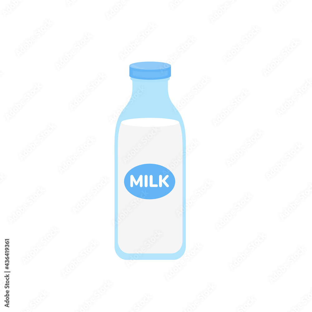 milk packing, glass of milk on white,dairy products background. Icon,Vector,illustration cartoon style. milk packing, glass of milk on white,dairy products background. Icon,Vector,illustration cartoon style.