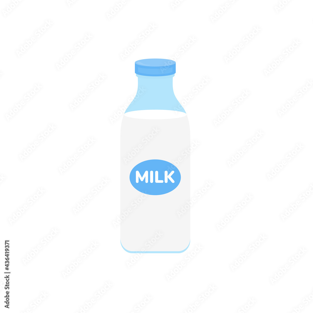 milk packing, glass of milk on white,dairy products background. Icon,Vector,illustration cartoon style. milk packing, glass of milk on white,dairy products background. Icon,Vector,illustration cartoon style.