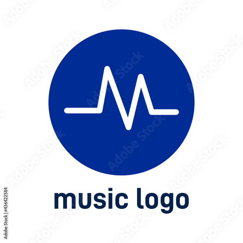 Creative Music Logo.  Letter M line logo design For modern Business company brand logo design vector illustration.