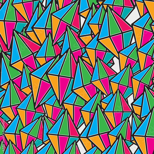 colorful abstract geometric pattern template © Graphicsstudio 5