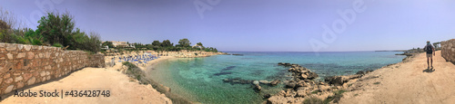 Fototapeta Naklejka Na Ścianę i Meble -  beautiful seascape Cape Kavo greco. Ayia Napa. Protaras. Cyprus.