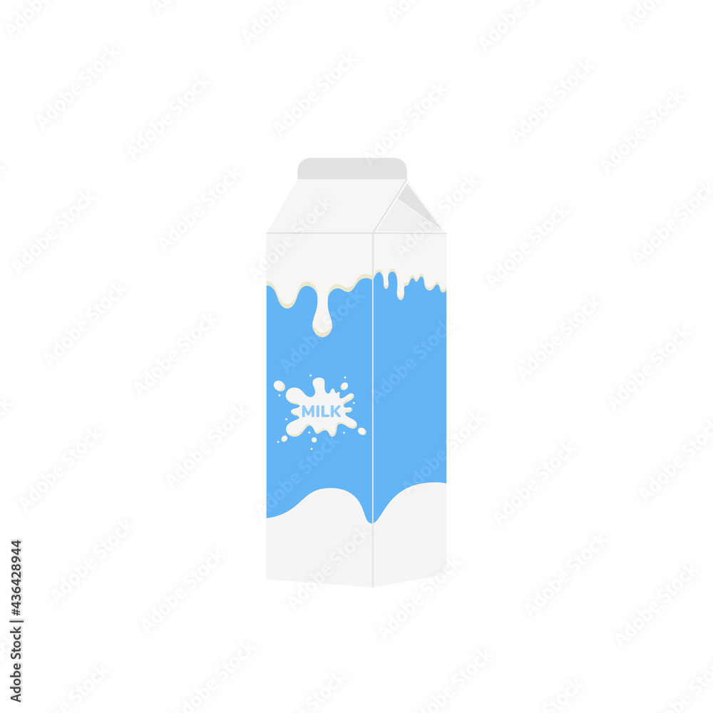 milk packing, glass of milk on white,dairy products background. Icon,Vector,illustration cartoon style. milk packing, glass of milk on white,dairy products background. Icon,Vector,illustration cartoon style.
