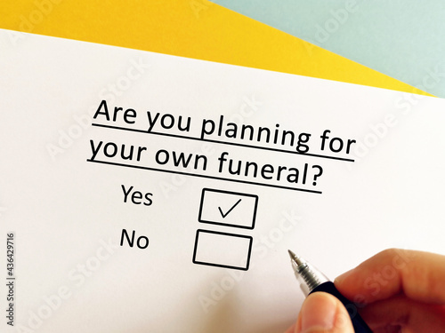 Questionnaire about last will