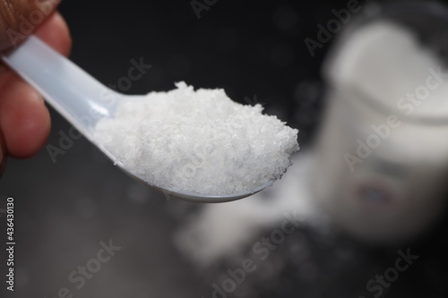 white sodium for industrial and laboratory use photo