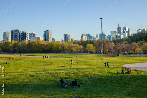 Photography Toronto, Ontario, Canada Downtown Toronto, cityscape skyline view Riverdale park east