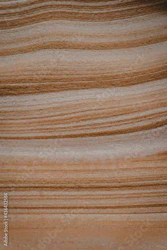 Photography Close-up detail shot of eroded pattern of sandstone layers texture