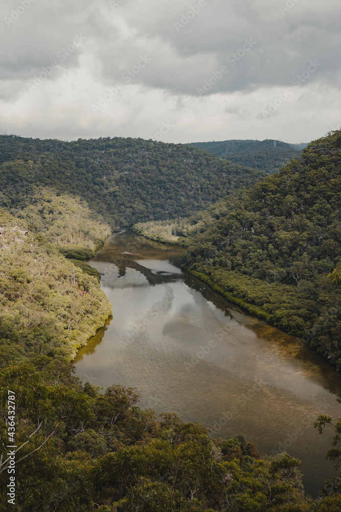 The lush green landscape of Berowra Creek as seen from Naa Badu Lookout.