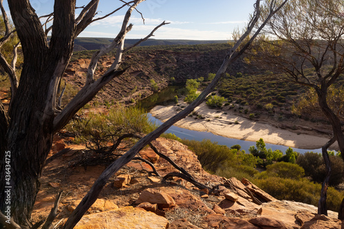 Murchison canyon and river near Kalbarri, Western Australia © Reto Ammann