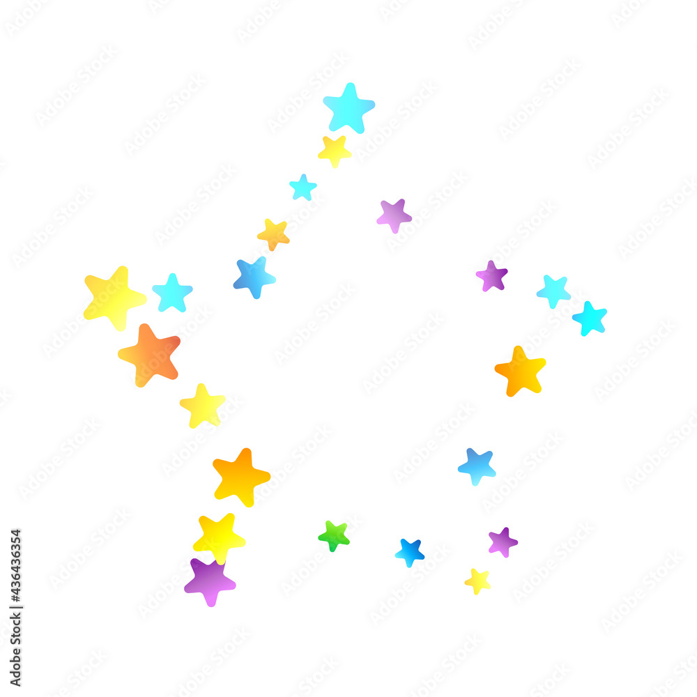 Rainbow Festive Confetti. Carnival Star Falling. Rainbow Festive Confetti. Carnival Star Falling.