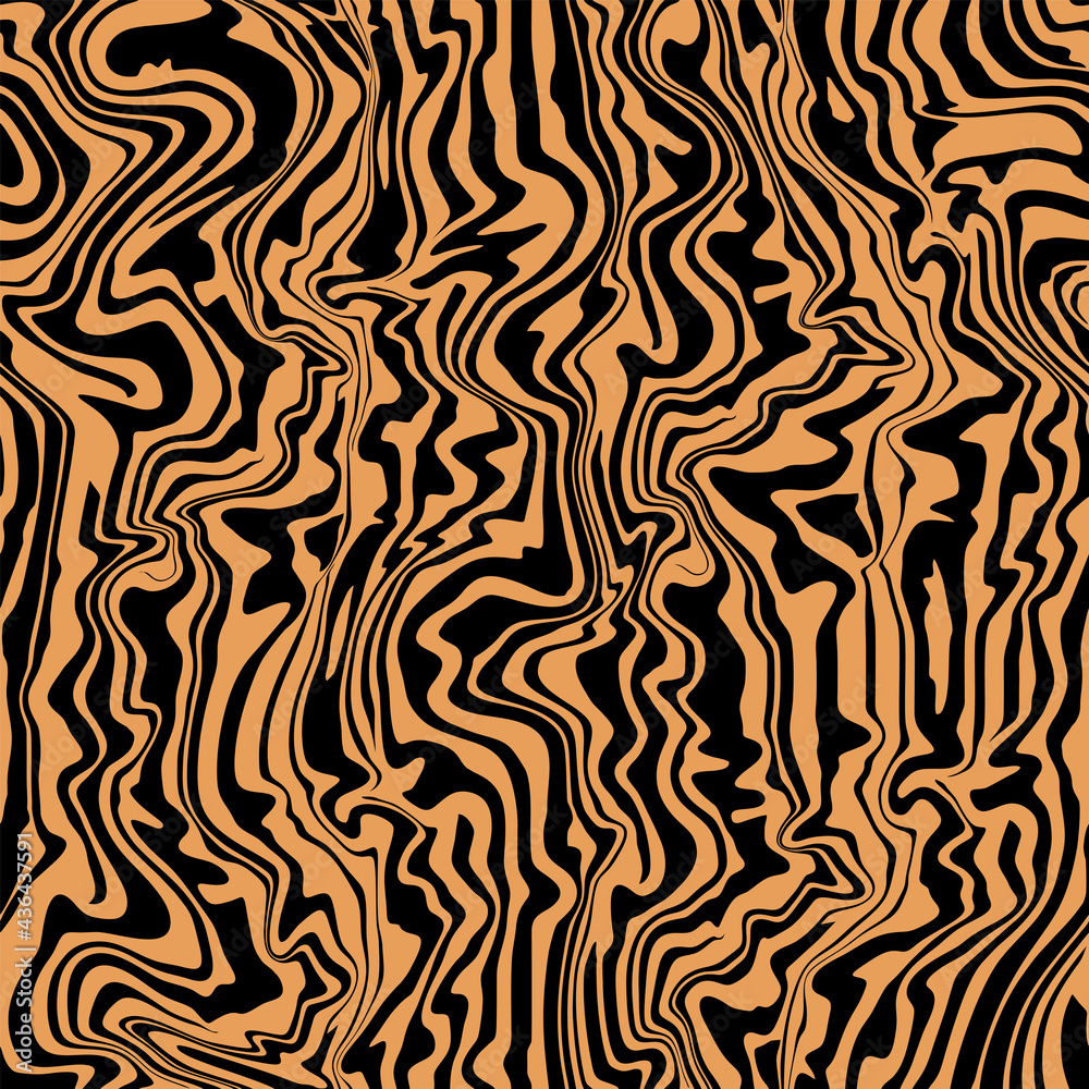 Abstract seamless texture pattern consisting of distorted black stripes Abstract seamless texture pattern consisting of distorted black stripes
