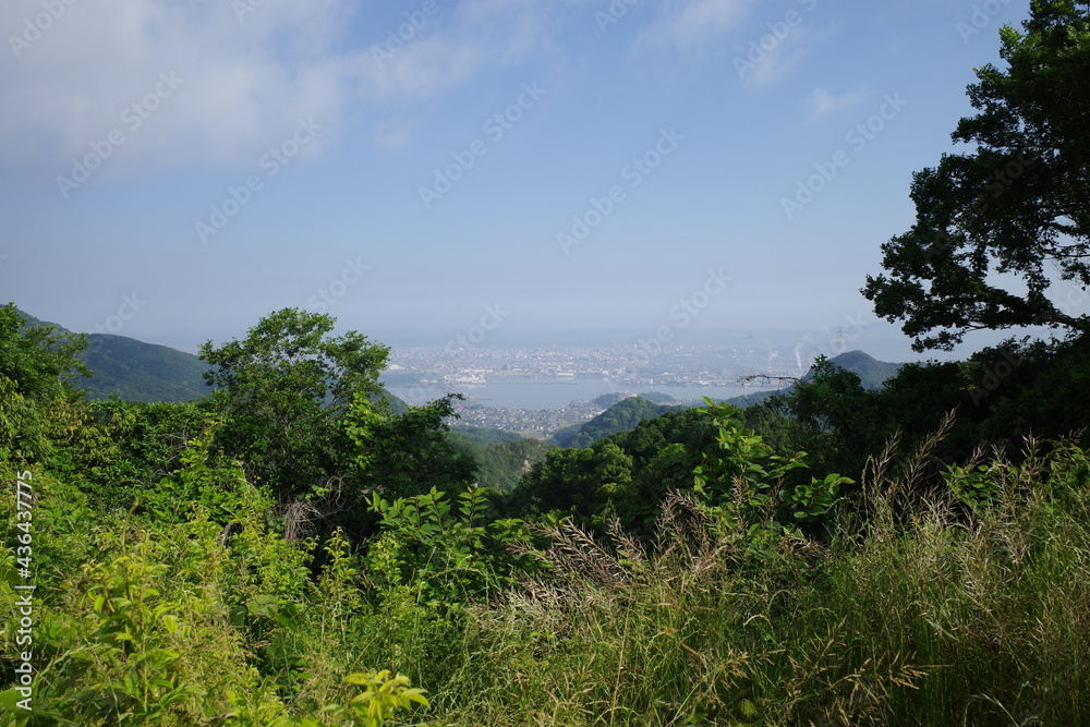 とても美しい日本の岡山県の金甲山の風景