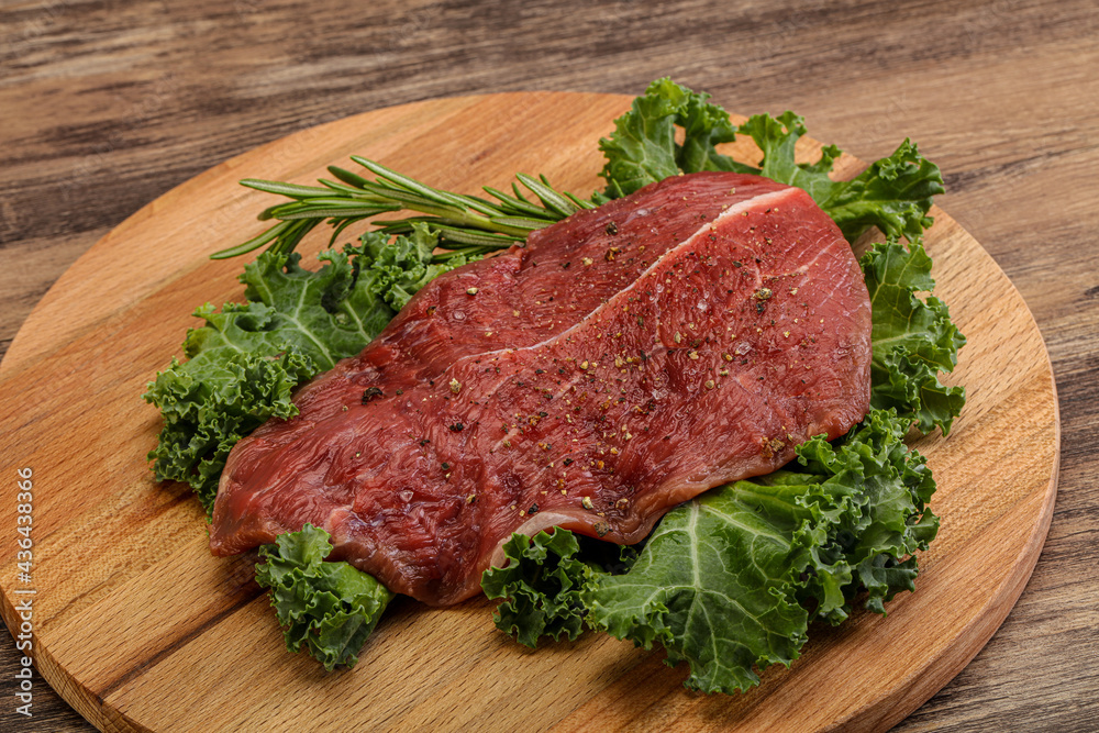 Raw beef steak for grill