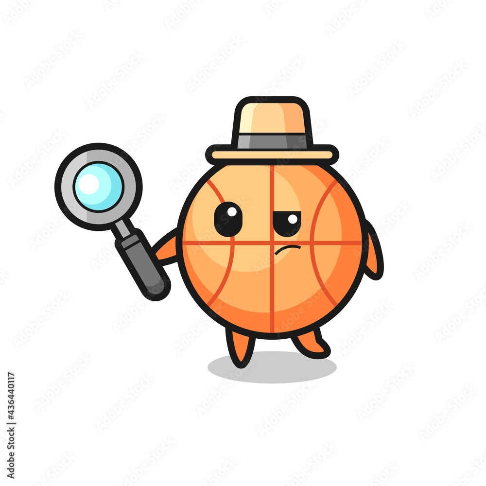 basketball detective character is analyzing a case basketball detective character is analyzing a case