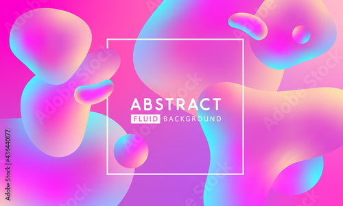 Modern fllow abstract background with free geometric shapes. Liquid Vector illustration
