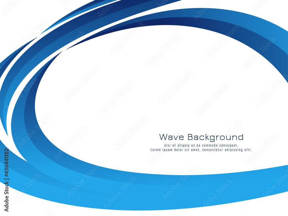 Stylish beautiful blue wave flowing design background Stylish beautiful blue wave flowing design background