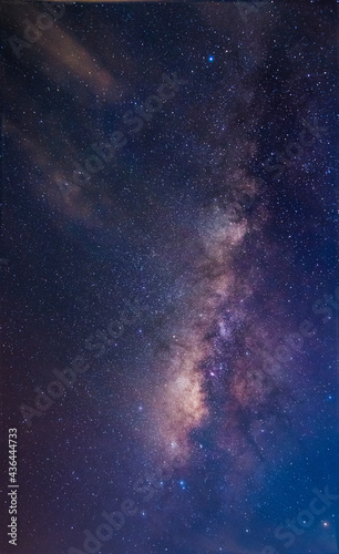 beautiful milky way in dark night