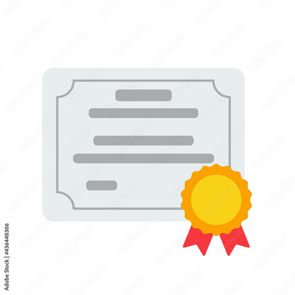 Diploma Icon. A certificate given to congratulate a winner at a sporting event. Diploma Icon. A certificate given to congratulate a winner at a sporting event.