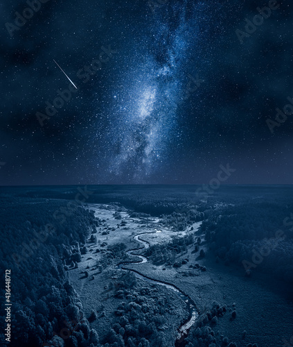 Milky way and falling stars...