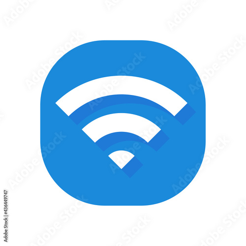 wifi icon. Wireless symbol vector for internet connection from router broadcasting.
