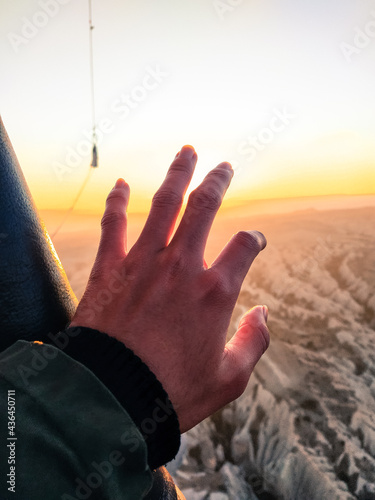 reach for the sun from the balloon