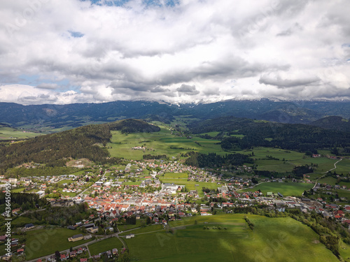 aerial view of the city of neumarkt