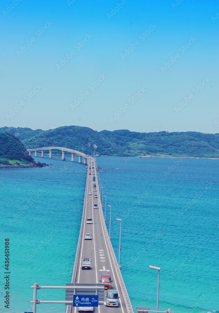 Tunoshima bridge in Yamaguchi