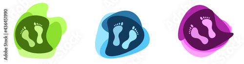 Spa Feet Treatment Banner Template Different Colors