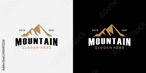 Fototapeta Naklejka Na Ścianę i Meble -  mountain logo vector design template