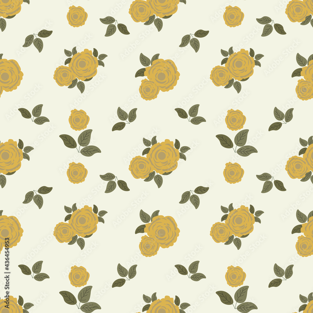 Fototapeta premium vector illustration seamless pattern with cat. Vector templates for card, poster, flyer, banner and other use.Wrapping paper,textile,fabric.