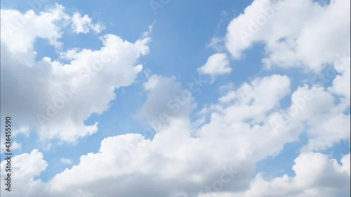 Clear blue sky time lapse