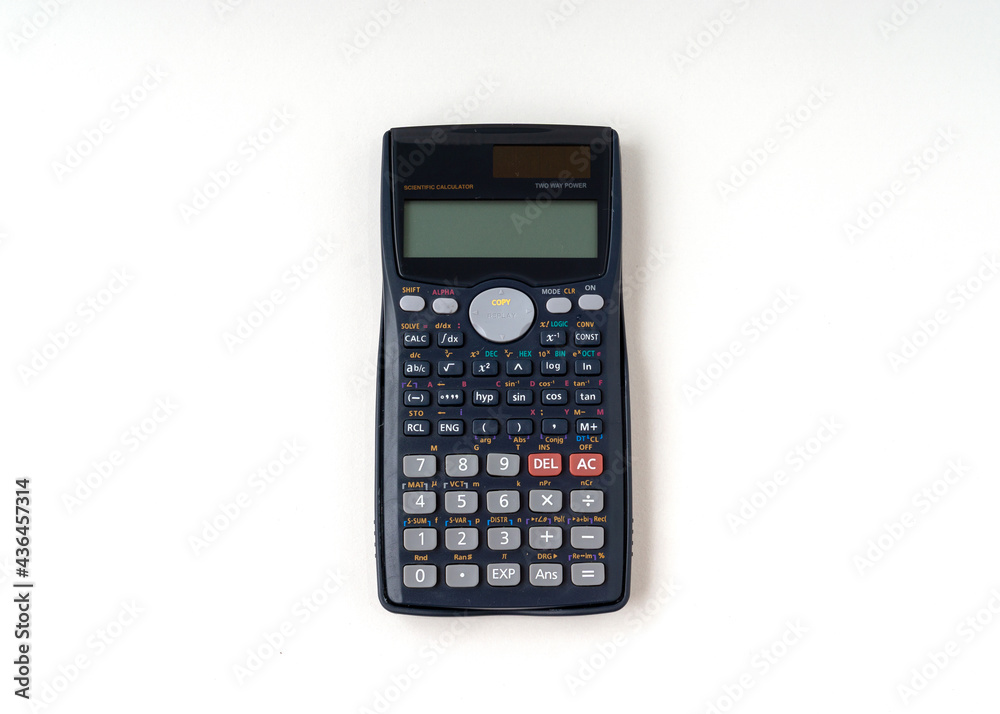 Scientific calculator isolated on white background. Scientific calculator isolated on white background.