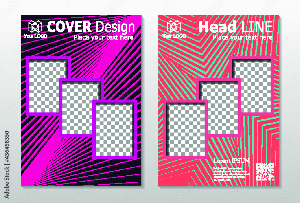 Obraz premium A set of brochures 
