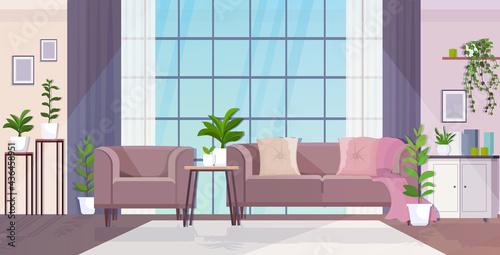 modern living room interior empty no people house apartment with furniture