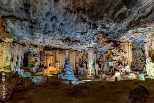 Stalagmites and stalactites in the Cango Caves near Oudthoorn