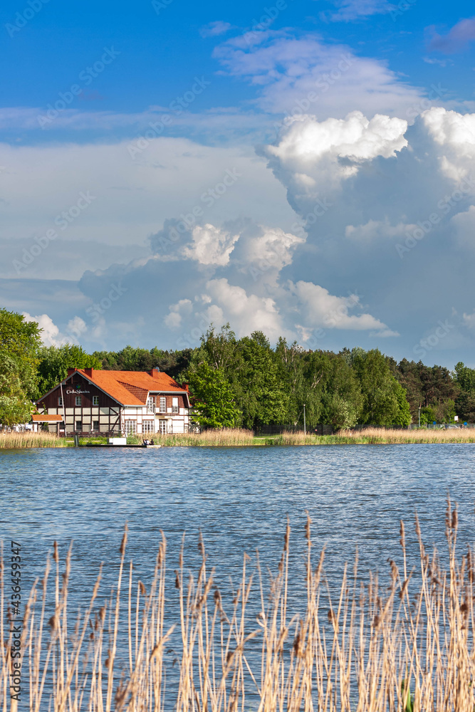 Krajobraz nad jeziorem