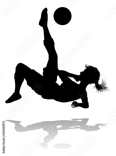 Female Soccer Football Play...