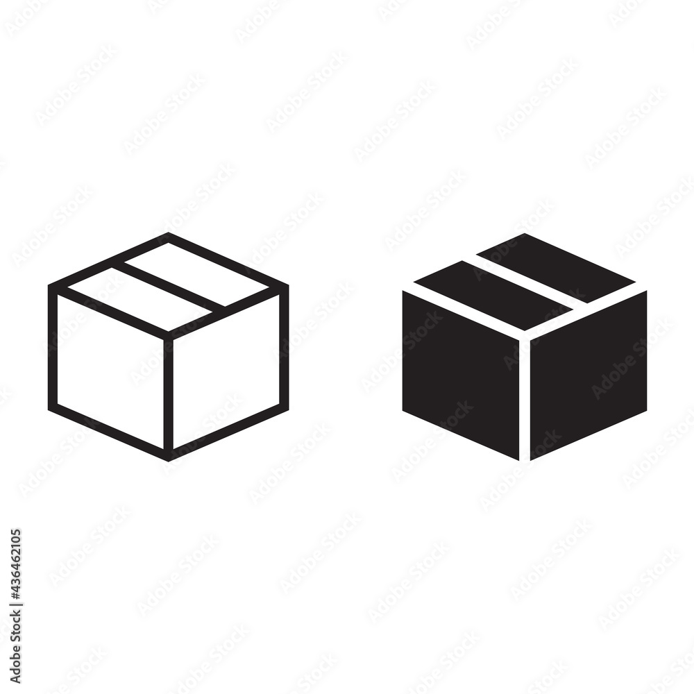 Box vector icon Box vector icon