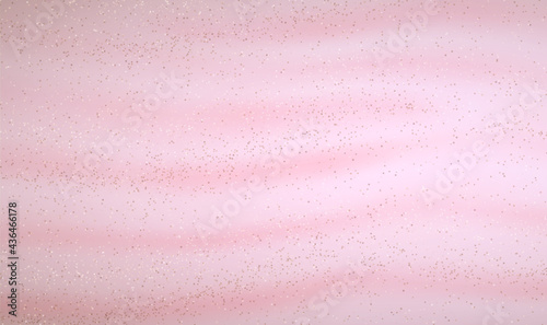 Nude pastel pattern with glitter sparkle. Sparkled glittern golden splashes on pastel beige nude background. Elegant luxury nude rose pink blush and gold glitter brush stroke. Vector EPS10