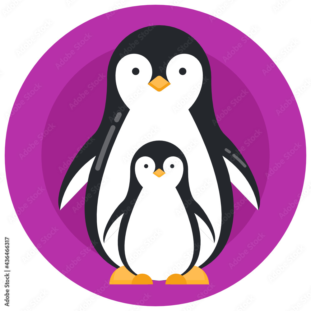 Fototapeta premium Penguin Daddy
